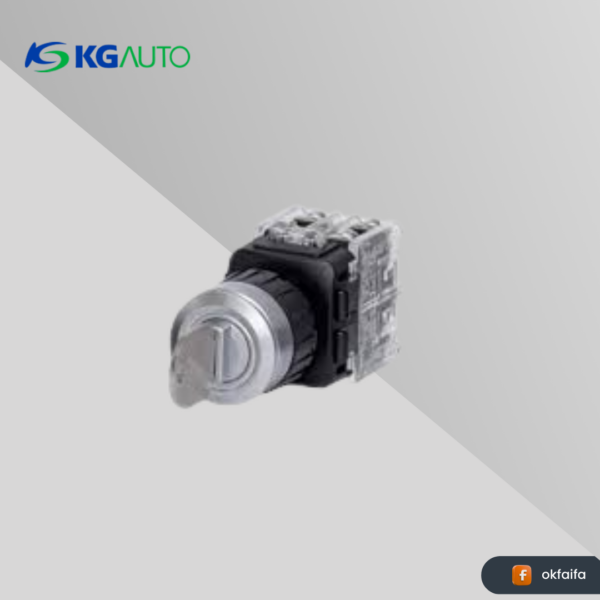 KG auto Key selector switch [KGK-J2M1A, Ø25 Luxury buried J- Aluminum guide,-,2 manual return-Left,1a1b,-]