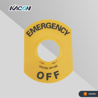 Kacon Name Plate STOP [HP119E STOP Ø22]