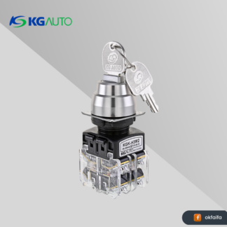 KG auto Key selector switch [KGK-L2M1A, Ø30 Luxury buried L- Aluminum guide,-,2 manual return-Left,1a1b,-]