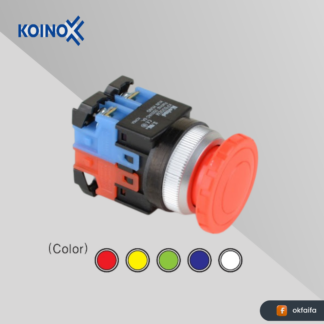KOINO Switch Ø30 KH-3065EB-11G [Emergency Switch 250VAC 6A Green]