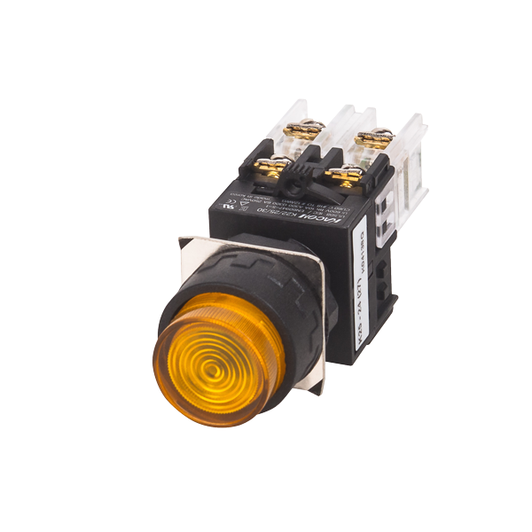 Kacon Control Switch Ø22 [K22-27R RF 220VAC LED Push Button Switch Lighted Red]