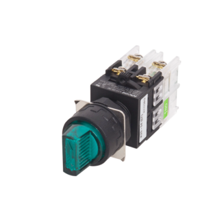 Kacon Control Switch Ø30 [K30-54G220V Selector Switch Green LIGHTED 1a1b]