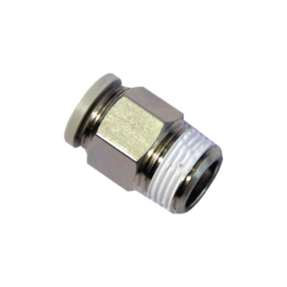 Airtac PC1001,Male Connector,Tube 10mmD,Thread 1/8In