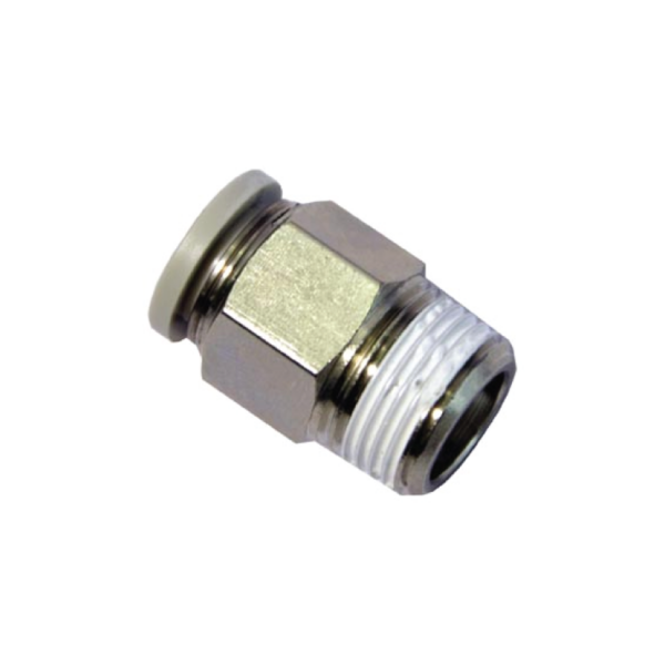 Airtac PC1001,Male Connector,Tube 10mmD,Thread 1/8In