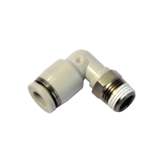 Airtac PL1001,Elbow Connector,Tube 10mmD,Thread 1/8In
